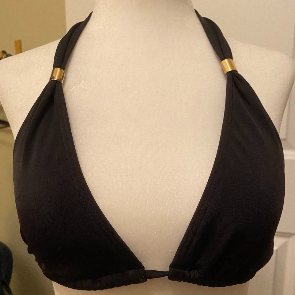 Black/Gold Billabong Triangle Bikini Top